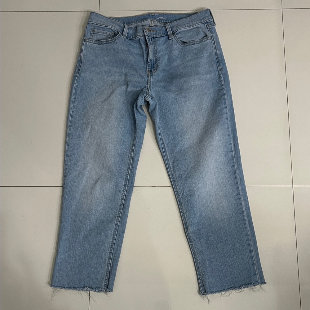 Old Navy Mid Rise WOW Boyfriend Light Blue Women's Jeans- Size 8